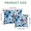 2Pcs Aesthetic Flower-698 Pocket Cosmetic Bag for Purses, Waterproof Makeup Bag Cosmetic Pouch, Portable No Zipper Makeup Bag view 2
