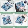 2Pcs Aesthetic Flower-698 Pocket Cosmetic Bag for Purses, Waterproof Makeup Bag Cosmetic Pouch, Portable No Zipper Makeup Bag view 4