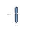 10PCS Nasal Inhaler Tubes for Essential Oils Refillable Nasal Inhaler Tubes Aluminum and Glass (Darkblue) view 2