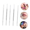 LIFKOME 5pcs Makeup Spatula Manicure Mixing Tool for Eyeshadow Foundation Skin Wax for Professional Salon Home Use Textured Grip for Easy Handling view 2