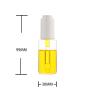 10/15/20/25/30ML Transparent Glass Dropper Bottles with White Concave Steps Press Cap with Threaded 20/410 for Essential Oils, Leak Proof Travel Bottles, Set of 12 (25ml) view 2