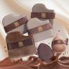 2 Box of 12 Pcs Guoxiaoniu Chocolate Color Quick Makeup Foundation Puff Set, Foundation Sponge Puff Cushion Puff Mini Powder Puff Collection view 3