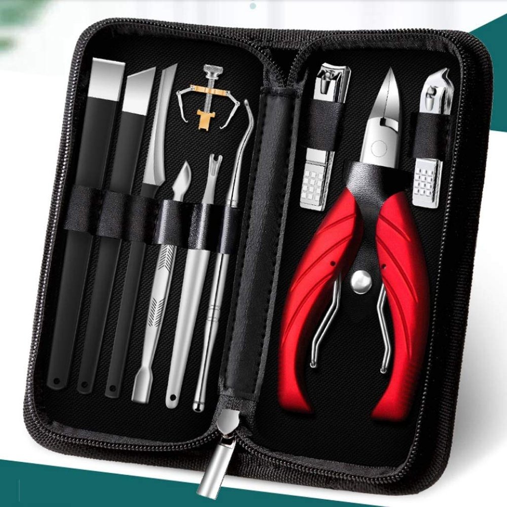 PZHANGZVH Nail Groove Special Nail Clippers Set Toe Nail Scissors Pedicure Knife Olecranon Pliers Household Needle-Nose Pliers Artifact Tool
