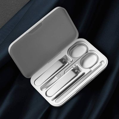 PZHANGZVH 5pcs Stainless Steel Nail Clippers Set Trimmer Pedicure Care Clippers Earpick Nail File Professional Beauty Tools