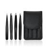 4Pcs/Set Professional Eyebrow Tweezers Eyebrow Hair Removal Clip Makeup Sets view 1