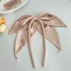 SIDUFHAOPKLL Spring Clip Ribbon Hairpin Satin Cloth Art Versatile Hair Accessories(A) view 1