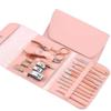 16-Piece Manicure Pedicure Set  Stainless Steel Nail Clippers, Cuticle Remover & Travel Kit for Men & Women (Pink) view 1