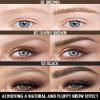 Anglicolor Eyebrow Pen, Angled Brow Brush, Microblading Eyebrow Pencils for Women, Natural Brow Pen, Eyebrow Brush To Hair-Like Strokes Long-Lasting, Waterproof, Smudge-Proof (105 Black) view 3