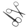 Ipetboom 2pcs Stainless Steel Facial Hair Grooming Scissors for Men and Women Precision Nose Hair Trimming Shears with Rounded Tips Ergonomic Design for Travel view 1