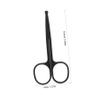 Ipetboom 2pcs Stainless Steel Facial Hair Grooming Scissors for Men and Women Precision Nose Hair Trimming Shears with Rounded Tips Ergonomic Design for Travel view 2