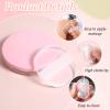 2Pcs Silicone Makeup Sponge, Clear Round Powder Puff Washable Makeup Applicator for Women Girls Non-Absorbent Cosmetic Beauty Sponge for Foundation, Concealer, Cream, Blush, Highlighter view 4