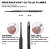 HaimiLiya Cuticle Pusher Cuticle Nipper Set, Russian Pre-Treatment Nail Pushers, Cuticle Remover with 100/180 Grit Sandpaper, 7mm Full Jaw Cuticle Trimmer, Nail Care for Manicure Pedicure Nail Art view 3