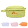 CRSTAFU Personalized Travel Toiletry Bag Embroidered Name,Custom Hanging Cosmetic Bag,Travel Accessories For Women Men (Green) view 1