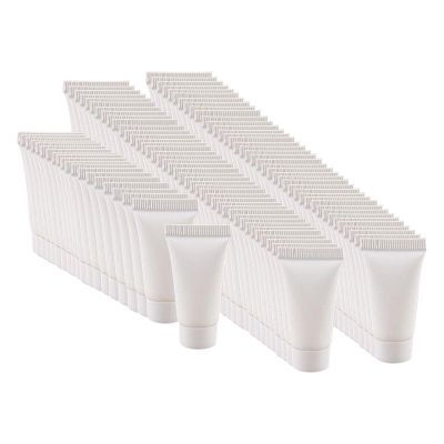 100-Pack Clear Empty 5ml Bottles, Refillable Travel Containers for Hand Lotion, Shampoo, and Cosmetics