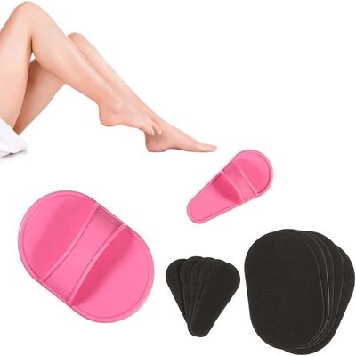 80pcs Refill Pads for Hair Remover Buffer 2 Sizes Manual Hair Removal and Exfoliation Replaceable Fine Sandpaper for Leg Bikini Facial Armpit