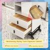 GZHERVICES 4 - Layer Salon Station Storage Cabinet, Beauty Barber Styling Stations Organizer, Hair Stylist Station Set(Gold) view 2