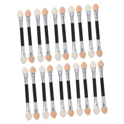 SAFIGLE 30pcs Professional Makeup Eye Shadow Brush Kit Double-ended Latex Eye Shadow Sticks Blending Brush Powder Eyeshadow Applicator Eyeshadow Makeup Accessories Lightweight and Portable