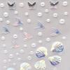 140 pcs Mermaid Face Gems & Seashell Rhinestones -Waterproof Self-Adhesive Face Jewels for Festival, Rave, Cosplay, Body Art (Pearl & Glitter) - Beach Party, Birthday, Carnival Makeup Accessories view 4