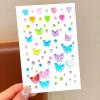 140 pcs Butterfly Face Gems - Self-Adhesive Rhinestone Stickers for Face & Body - Aurora Rainbow Glitter Face Jewels Ideal for Party Makeup, Cosplay & Beach Themed Events view 2