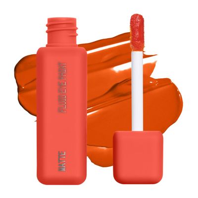 aboutface Matte Fluid Eye Paint Spectre High-Pigment Liquid Eyeshadow, Long-Lasting, No-Budge Matte Finish, Vegan & Cruelty-Free (Bright Red/Orange)