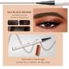 2 Pcs Microblading Eyebrow Pen, 2025 Upgraded 3D Waterproof 4-Tip Eyebrow Pencil, Natural Makeup Long-Lasting Fine Stroke Magic Eyebrow Pencil for Women Stay on All Day (Black Brown(2 Pcs)) view 2