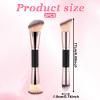 2 Pcs Dual-Ended Foundation Makeup Brushes Two-in-One Flat Concealer Brush Angled Foundation Makeup Application for Buffing Liquid Cream Blending Contour Face Brush view 2