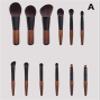 12 Pcs Mini Makeup Brush Set - Soft Fibre Hair Eyeshadow & Contour Brushes with Wooden Handle and Aluminum Ferrule(A) view 2