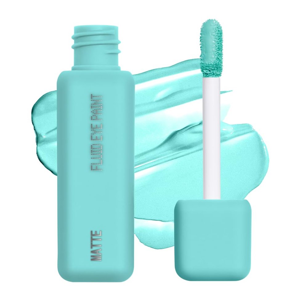 about-face Matte Fluid Eye Paint Replicant High-Pigment Liquid Eyeshadow, Long-Lasting, No-Budge Matte Finish, Vegan & Cruelty-Free (Aqua)