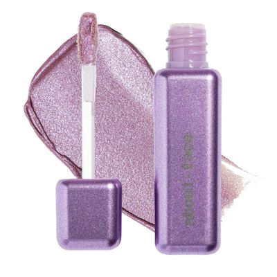 aboutface Fractal Glitter Eye Paint Take A Trip Smudge-Proof, Long-Lasting Liquid Eyeshadow  Intense Sparkle with Mousse Texture  Vegan, Cruelty-Free  0.13 oz (Lavender)