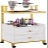 Gold Trolleys, Mobile Storage Cabinets, for Beauty Salons and Hair Salons view 1