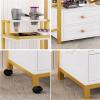 Gold Trolleys, Mobile Storage Cabinets, for Beauty Salons and Hair Salons view 3
