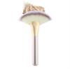 2 Pcs Large Fan Makeup Brushes Set - Facial Powder, Blusher & Concealer Cosmetic Brushes with Wood Handle and Synthetic Hair(Champagne) view 2