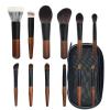 12 Pcs Mini Makeup Brush Set - Soft Fibre Hair Eyeshadow & Contour Brushes with Wooden Handle and Aluminum Ferrule(B) view 1