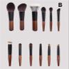 12 Pcs Mini Makeup Brush Set - Soft Fibre Hair Eyeshadow & Contour Brushes with Wooden Handle and Aluminum Ferrule(B) view 2