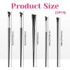 5Pcs Thin Eyeliner Brushes Angled Eyebrow Concealer Brushes Flat Angle Eye Makeup Brush for Eyebrow Corrector Eye Brow Brush for Women Precision Lining Beauty Cosmetic Tool view 2