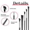 5Pcs Thin Eyeliner Brushes Angled Eyebrow Concealer Brushes Flat Angle Eye Makeup Brush for Eyebrow Corrector Eye Brow Brush for Women Precision Lining Beauty Cosmetic Tool view 3