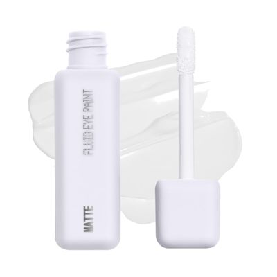 about-face Matte Fluid Eye Paint White Noise  High-Pigment Liquid Eyeshadow, Long-Lasting, No-Budge Matte Finish, Vegan & Cruelty-Free (White)