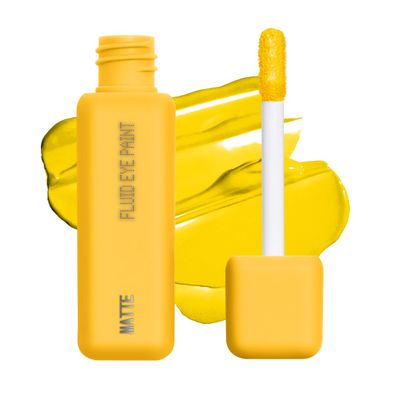 about-face Matte Fluid Eye Paint It's Blitz High-Pigment Liquid Eyeshadow, Long-Lasting, No-Budge Matte Finish, Vegan & Cruelty-Free (Primary Yellow)