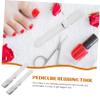 ARTSEWPLY 2Pcs Stainless Steel Nail Shaping Files Multi Function Manicure Tools for Professional Use Portable Nail Art Files Chic Design for Women view 2