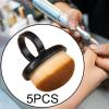 5 Units Nail Brush Set for Makeup and Dust Cleaning, Black - Professional Manicure Tools for Nail Art Enthusiasts view 4