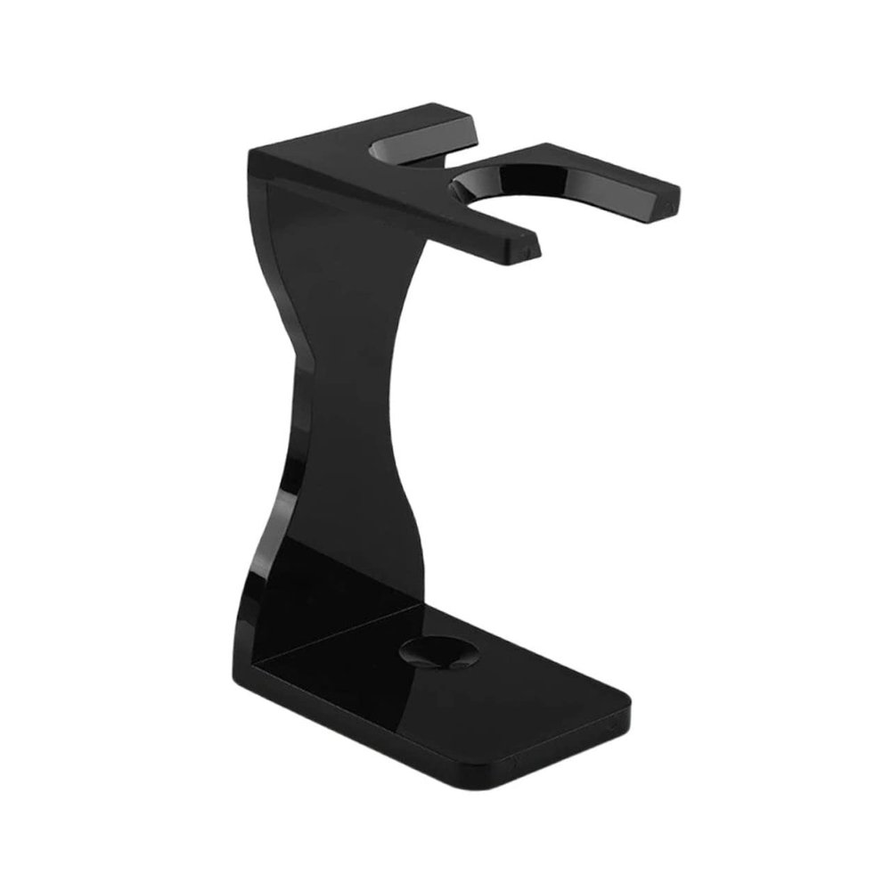 CTIRCHIU Acrylic Shaving Brush Holder Stand for Safety Razors Beard Brush Support Non-Slip Base for Mens Grooming and Shaving Accessories