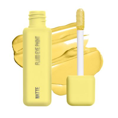 about-face Matte Fluid Eye Paint Incoming High-Pigment Liquid Eyeshadow, Long-Lasting, No-Budge Matte Finish, Vegan & Cruelty-Free (Mellow Yellow)