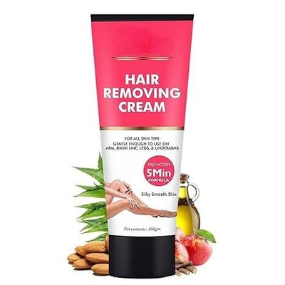 Hair Removal Cream For Men, Removes Unwanted Hair in Just 5 Minutes For Women