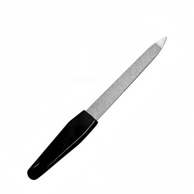 2 PCS Double Side Metal Manicure/Pedicure Nail File with Black Handle