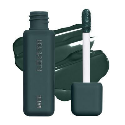 about-face Matte Fluid Eye Paint Smoke Signal  High-Pigment Liquid Eyeshadow, Long-Lasting, No-Budge Matte Finish, Vegan & Cruelty-Free (Deep Green)