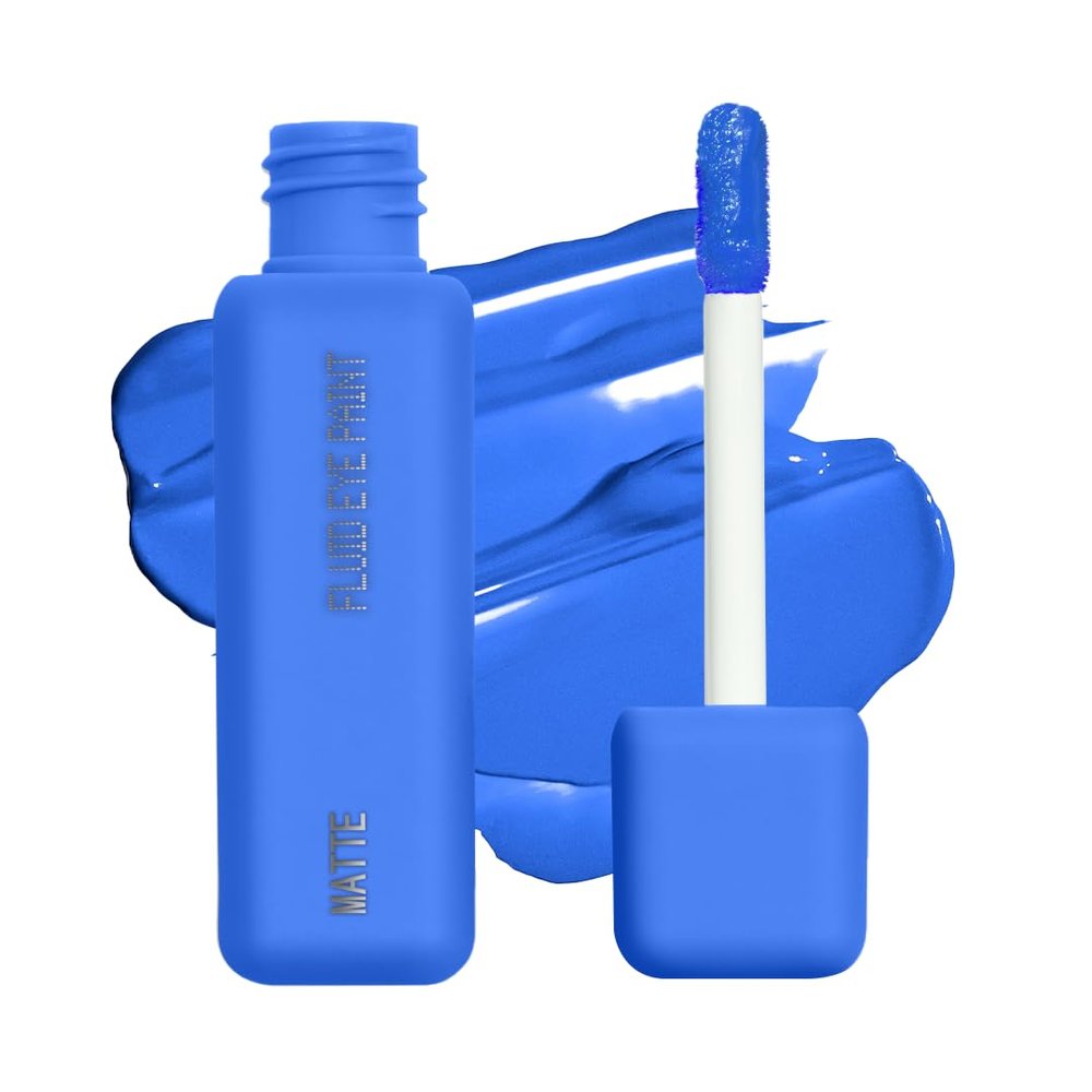 about-face Matte Fluid Eye Paint Sweet Disposition High-Pigment Liquid Eyeshadow, Long-Lasting, No-Budge Matte Finish, Vegan & Cruelty-Free (Cornflower Blue)
