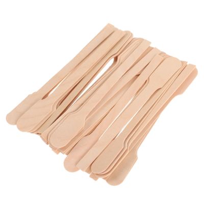 Beaupretty 100pcs Hair Wax Stick Reusable Wooden Sticks for Brow Nose Waxing for Skincare Beauty Care