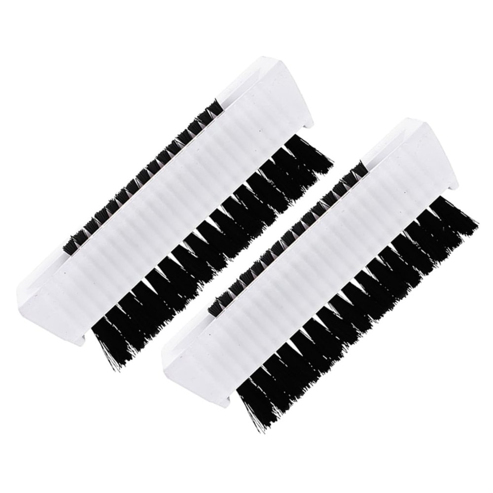CTIRCHIU 2Pcs Dual-Sided Fingernail Brush Set Soft and Comfortable Anti-Slip Nail Cleaner for Daily Use High Temperature Resistant Household Nail Scrubber