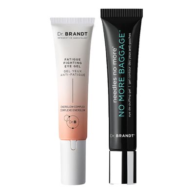 Dr. Brandt Under Eye Rescue Duo - Includes No More Baggage (0.5 oz) & iD-STRESS Fatigue Fighting Eye Gel (0.5 oz)