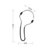 Face Hair Remover Spring Tool for Women - Portable Manual Chin Upper Lip Hair Removal - Stainless Steel Design - Black view 2